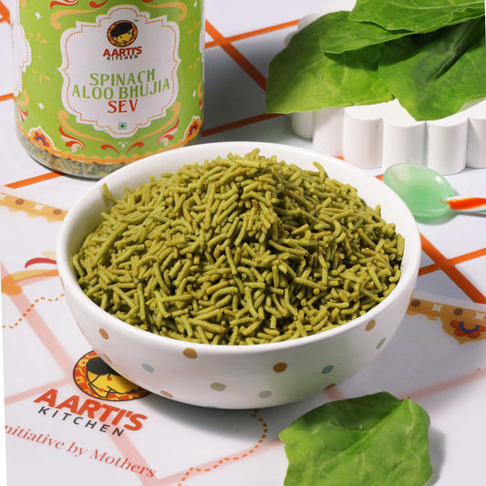 SPINACH ALLO BHUJIYA SEV