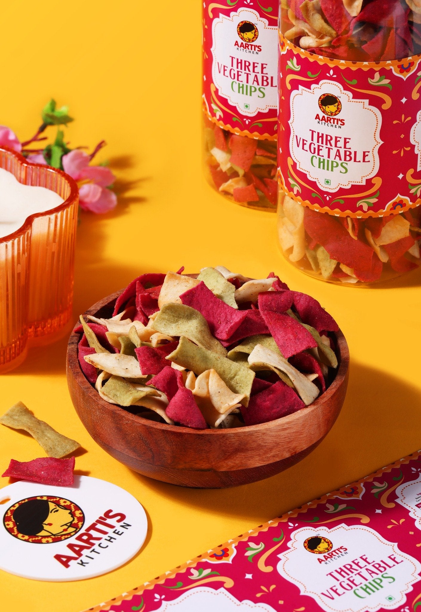 THREE VEGITABLE CHIPS