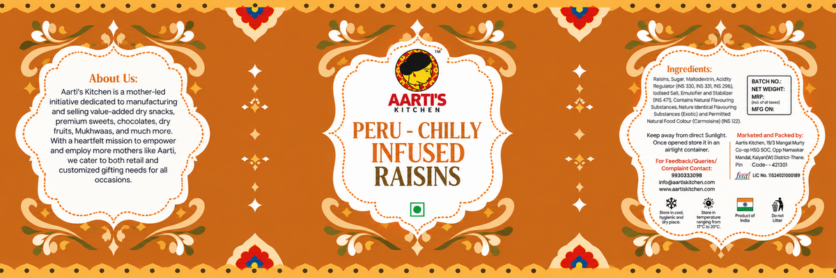 Peru-Chilly Infused Raisins