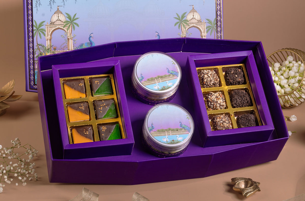 Purple box 2 jar + 12 cavity (AKUD202622-Combo : 01)