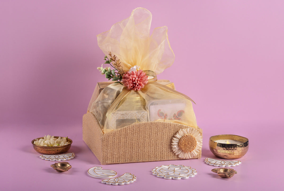 SUNFLOWER BEIGE TRAY 10*10 (AKUD202605-Combo : 01)