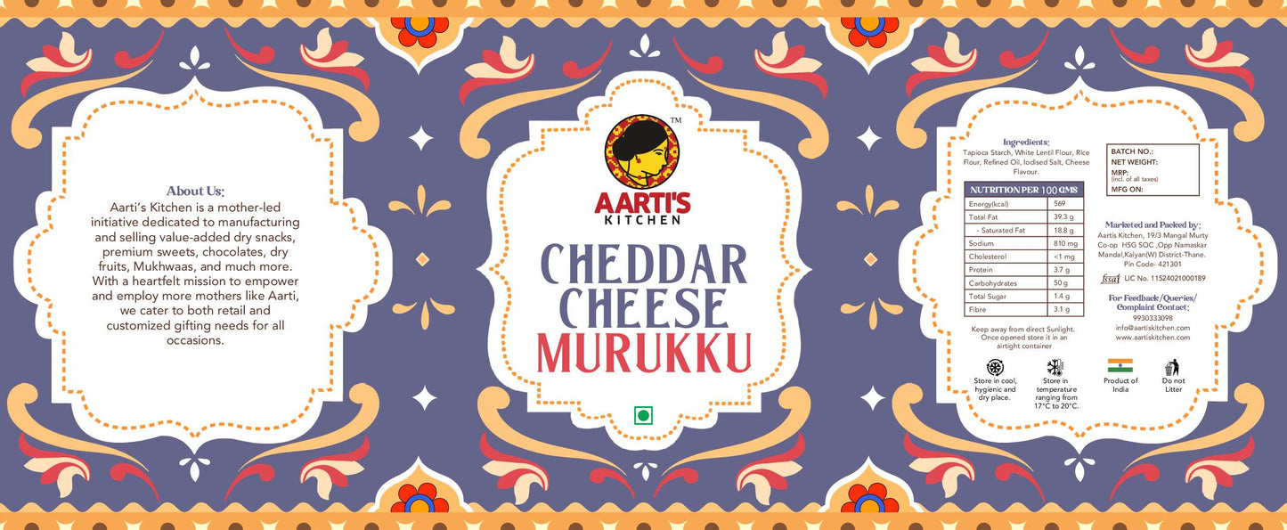 CHEDDAR CHEESE MURUKKU