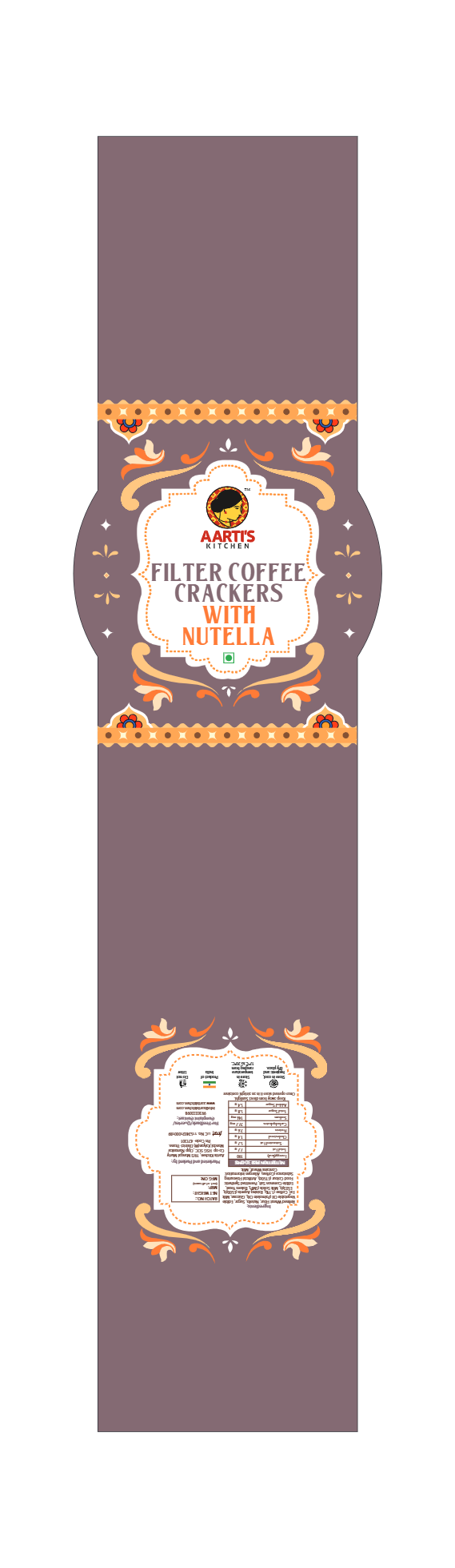 FILTER COFFEE CRACKERS WITH NUTELLA