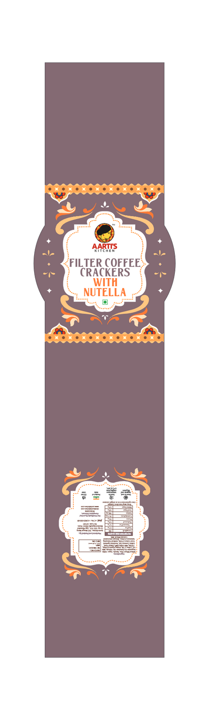 FILTER COFFEE CRACKERS WITH NUTELLA