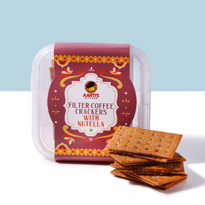 FILTER COFFEE CRACKERS WITH NUTELLA