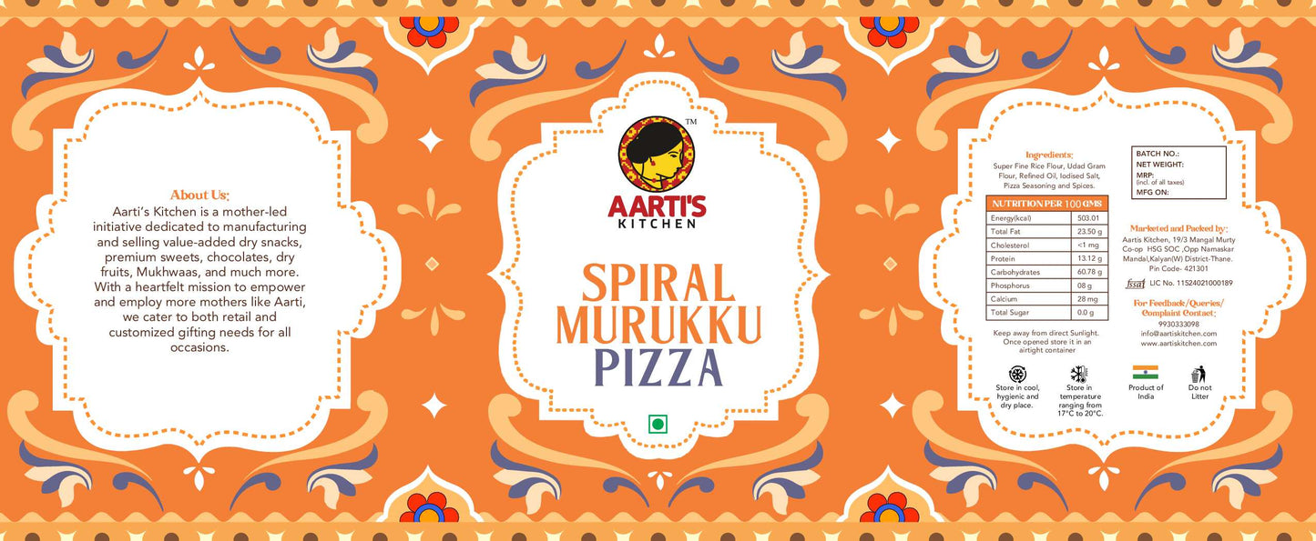 SPIRAL MURUKKU PIZZA