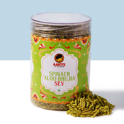 SPINACH ALLO BHUJIYA SEV